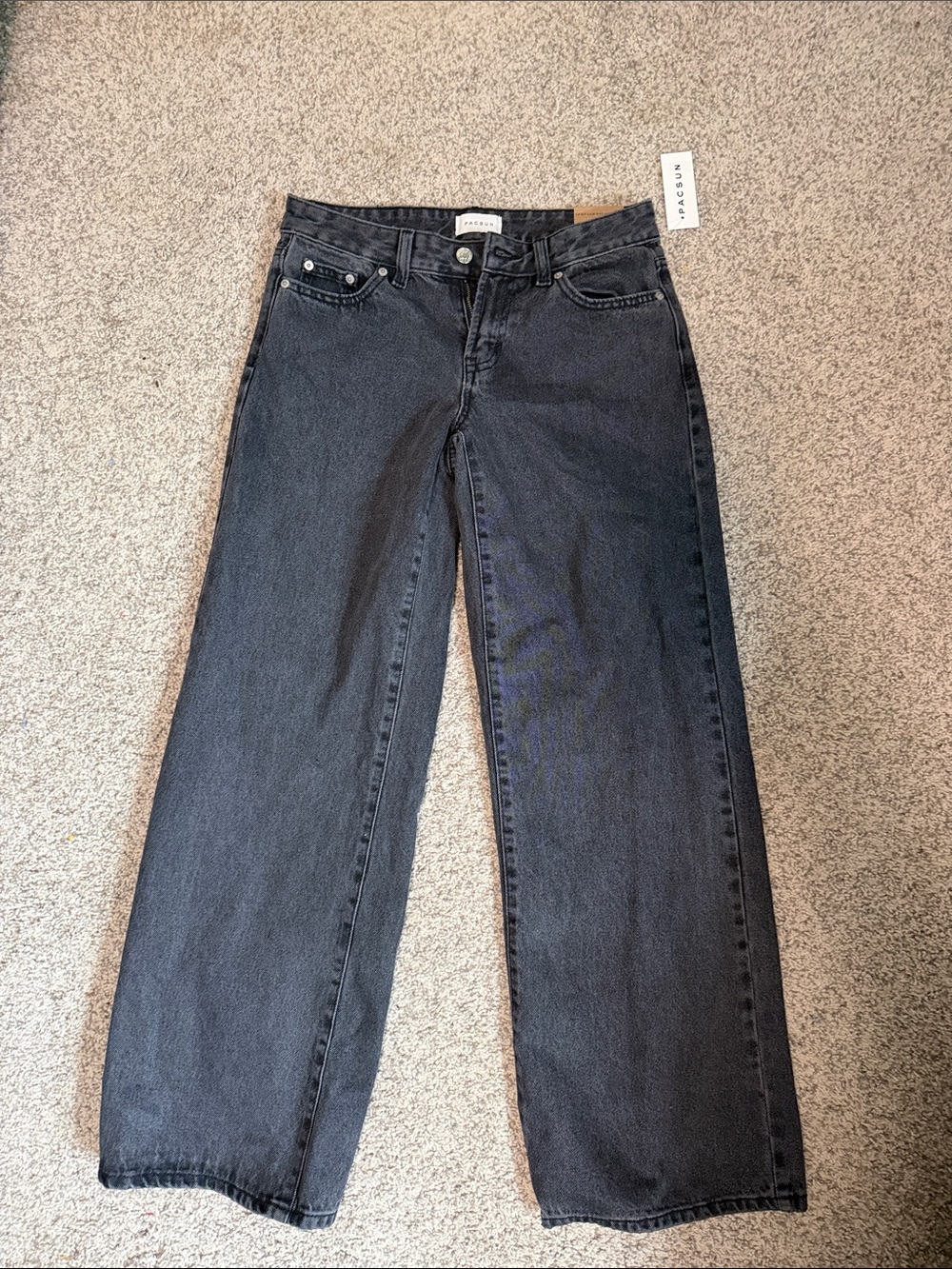 PacSun Women's Black Wide-Leg Jeans